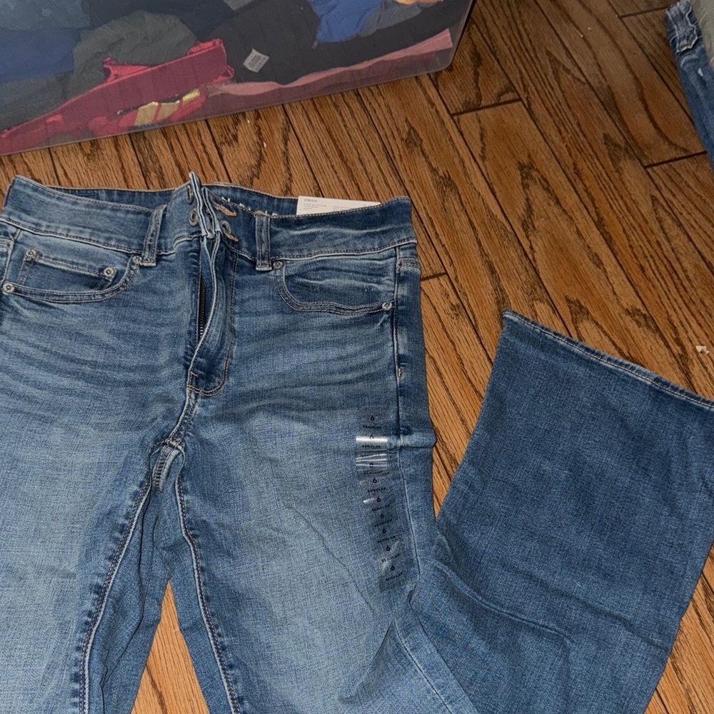 High Rise Flare Blue Jeans